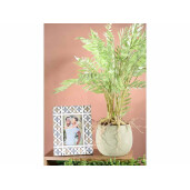 Ghiveci flori portelan verde negru Ø 16,5 cm x 14 H