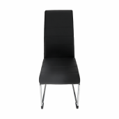 Scaun dining negru crom Vatena 42x56x99 cm 