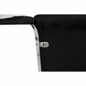 Scaun dining negru crom Vatena 42x56x99 cm 