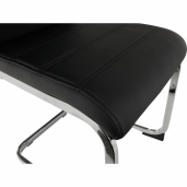 Scaun dining negru crom Vatena 42x56x99 cm 