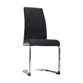 Scaun dining negru crom Vatena 42x56x99 cm 