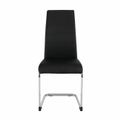 Scaun dining negru crom Vatena 42x56x99 cm 