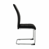 Scaun dining negru crom Vatena 42x56x99 cm 