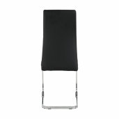 Scaun dining negru crom Vatena 42x56x99 cm 