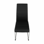 Scaun dining negru crom Vatena 42x56x99 cm 