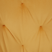 Scaun rotativ tapiterie catifea galben mustar picioare metal negru Veleza 62x63x85 cm
