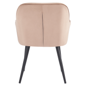 Fotoliu textil maro metal negru Verio 58.5x62x81 cm