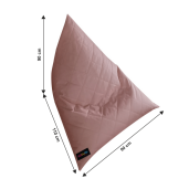 Fotoliu tip sac material textil roz Vetok 90x110x90 cm