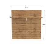 Cuier de perete PAL stejar Wotan Iria 80x23.6x80 cm