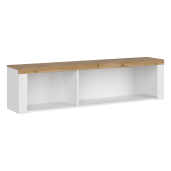 Raft suspendat alb stejar wotan Vilgo 156x30.5x40 cm