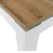 Masa extensibila DTD alb stejar wotan Vilgo 184x86x77.8 cm