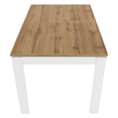 Masa extensibila DTD alb stejar wotan Vilgo 184x86x77.8 cm