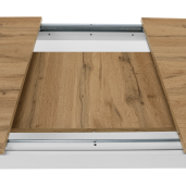 Masa extensibila DTD alb stejar wotan Vilgo 184x86x77.8 cm