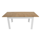 Masa extensibila DTD alb stejar wotan Vilgo 184x86x77.8 cm