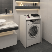 Dulap pentru masina de spalat DTD alb Vojto 64x50x97,5 cm
