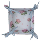 Cos paine bumbac multicolor Hortensii 35x35x8 cm