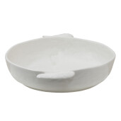 Bol ceramica alba 27x22x5 cm