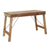 Masa pliabila lemn masiv maro  125 x 65 x 80 cm