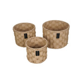 Set 3 cosuri depozitare 20 x 18, 25 x 20, 30 x 22 cm