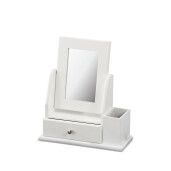 Oglinda masa mdf alb 24 x 10 x 27 cm