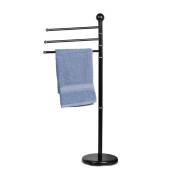 Suport prosoape fier negru 22 x 90 cm