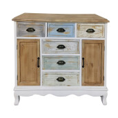 Comoda lemn multicolor  101 x 35 x 85 cm