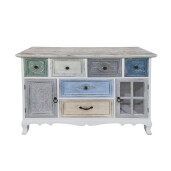 Comoda lemn multicolor vintage 114 x 36 x 84 cm