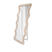 Oglinda podea rama catifea crem 73 x 178 cm