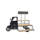 Suport ghivece flori metal lemn 167 x 79 x 132,5 cm