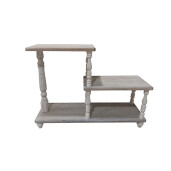 Raft pardoseala lemn gri 120 x 40 x 88,5 cm