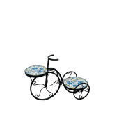 Suport ghivece flori Bicicleta fier ceramica 62,5 x 26,5 x 43 cm