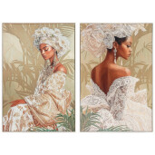 Set 2 tablouri 3D canvas  Women 2 x 100 x 150 cm