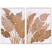 Set 2 tablouri canvas Leaf  2 x  80 x 120 cm