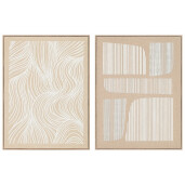 Set 2 tablouri 3D canvas abstract  2 x  60 x 80 cm