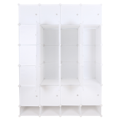 Dulap modular plastic metal alb Zafod 148x46x202 cm