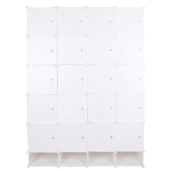 Dulap modular plastic metal alb Zafod 148x46x202 cm