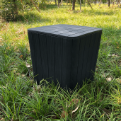 Cutie depozitare plastic negru Iblis 39x39x42 cm 