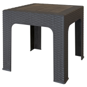 Masuta gradina plastic maro, Zama 42x42x42 cm