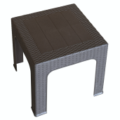 Masuta gradina plastic maro, Zama 42x42x42 cm