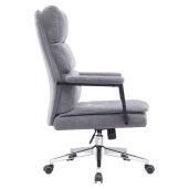 Scaun birou gri crom Zavier 65x72x104/110 cm