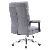 Scaun birou gri crom Zavier 65x72x104/110 cm