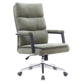 Scaun birou verde crom Zavier 65x72x104/110 cm