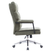 Scaun birou verde crom Zavier 65x72x104/110 cm