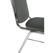 Scaun conferinta plasa gri Zeki 45x58x82 cm 