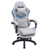 Scaun birou, gaming gri albastru Zodia 63x62x113-123 cm