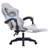 Scaun birou, gaming gri albastru Zodia 63x62x113-123 cm