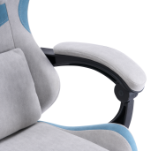 Scaun birou, gaming gri albastru Zodia 63x62x113-123 cm