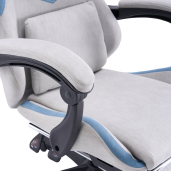 Scaun birou, gaming gri albastru Zodia 63x62x113-123 cm