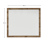 Oglinda perete stejar wotan Iria 80x2x70 cm 